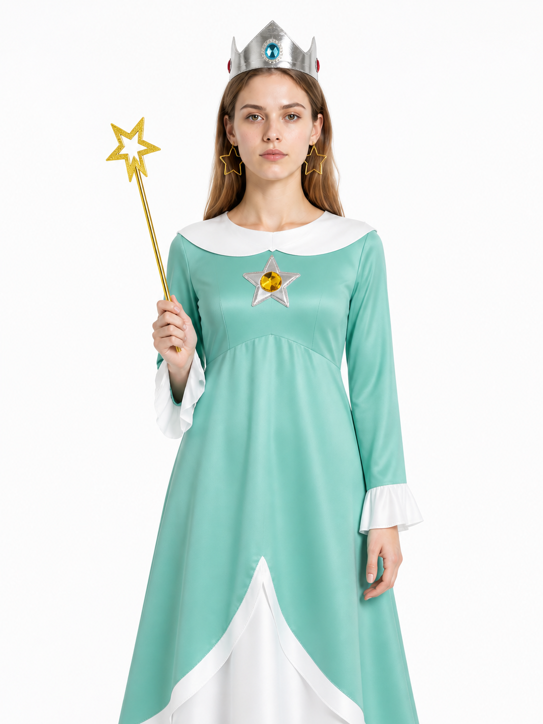 Costume Dress with Crown, Earrings, and Wand Costume Dresses detail 3