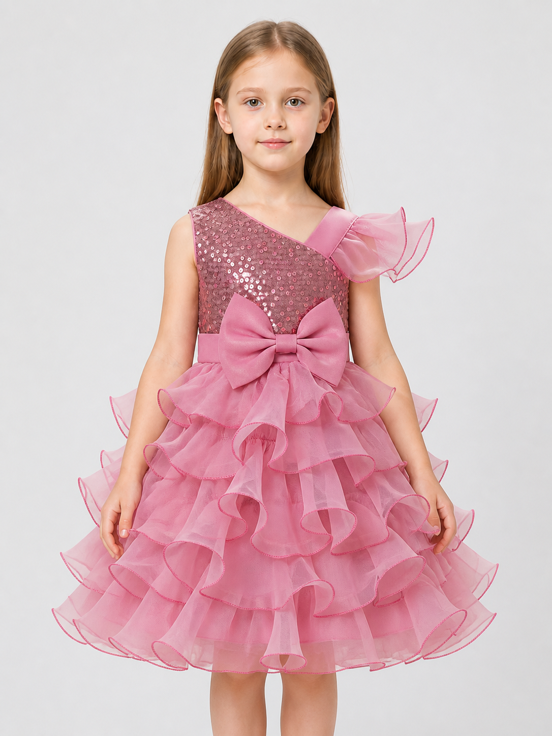 Princess Dress with Sequins, Bow, and Full Skirt Costume Dresses detail 3