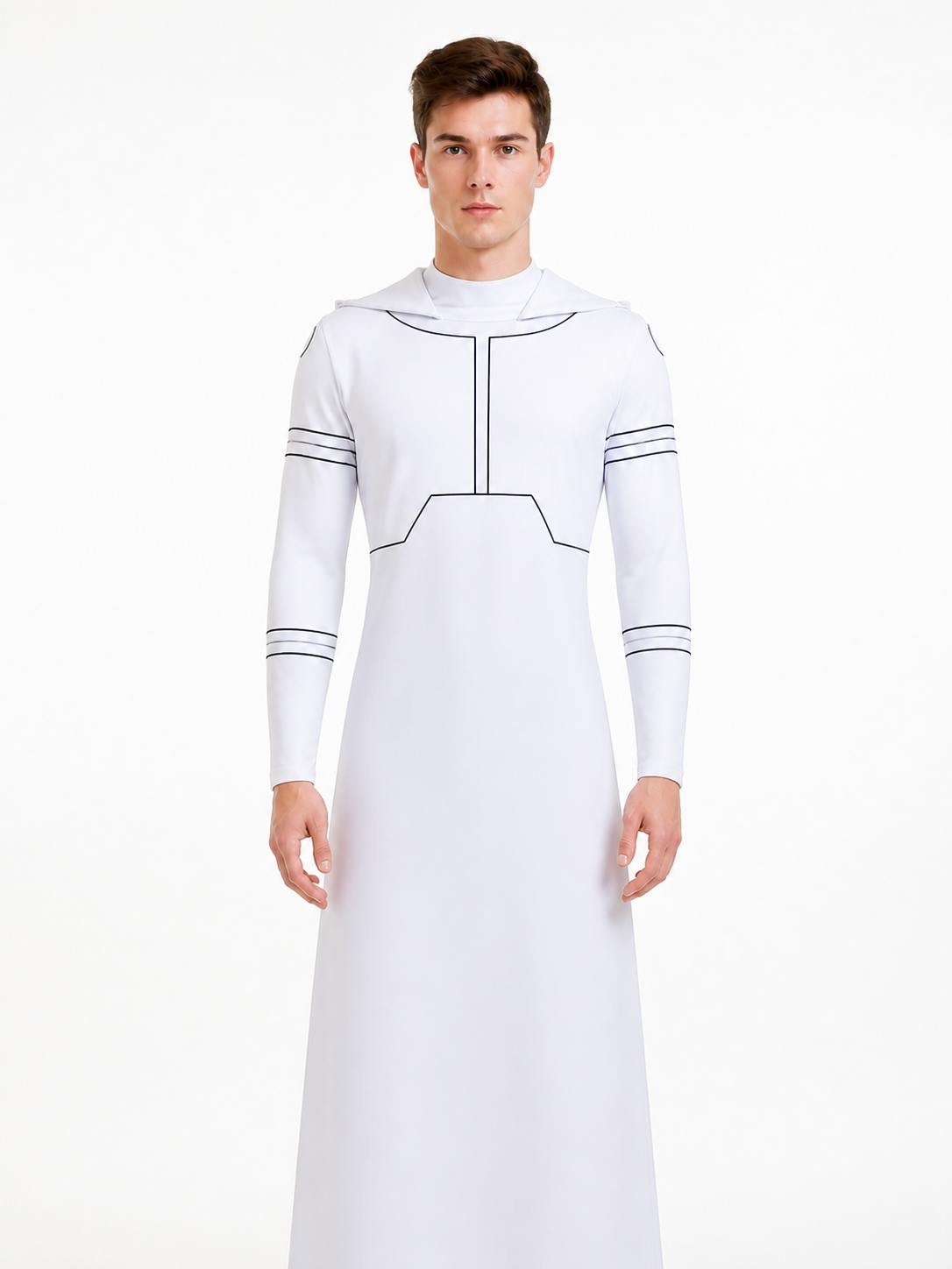 Mark Grayson Cosplay Jumpsuit, White Costumes detail 3