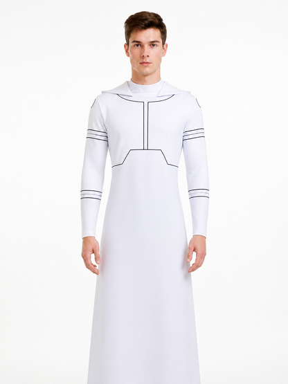 Mark Grayson Cosplay Jumpsuit, White Costumes detail 3