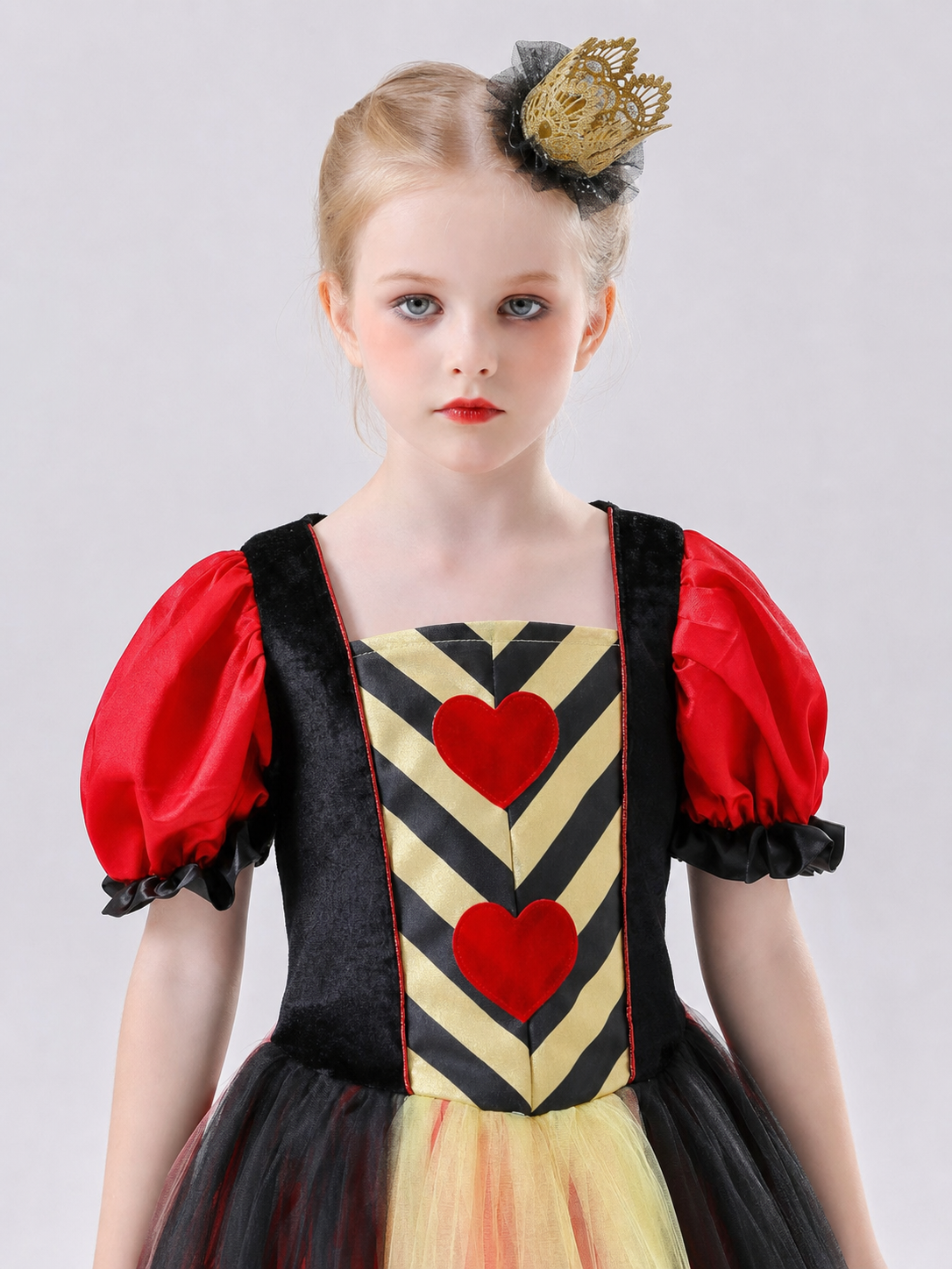 Red Queen Carnival Dress with Hearts