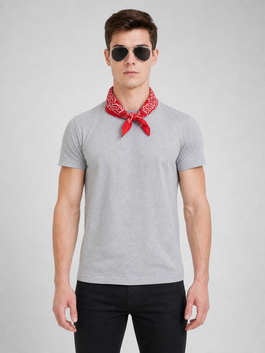 Rock Costume with Bandana, Glasses, and Accessories