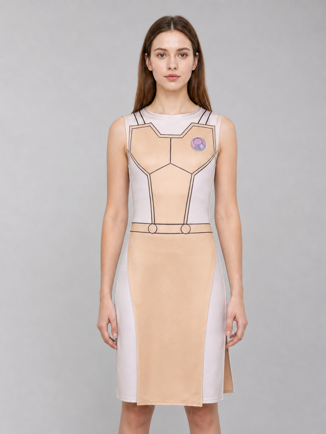 Cosplay Costume: Sleeveless Geometric Dress