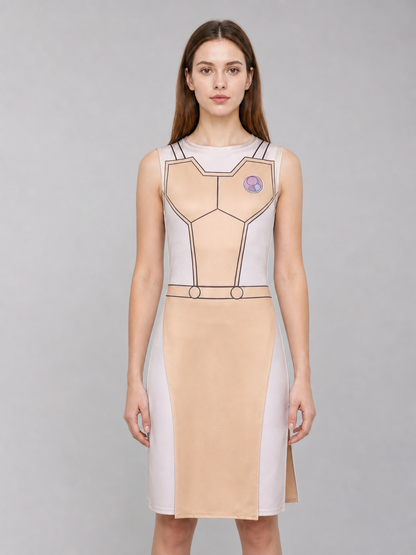 Cosplay Costume: Sleeveless Geometric Dress