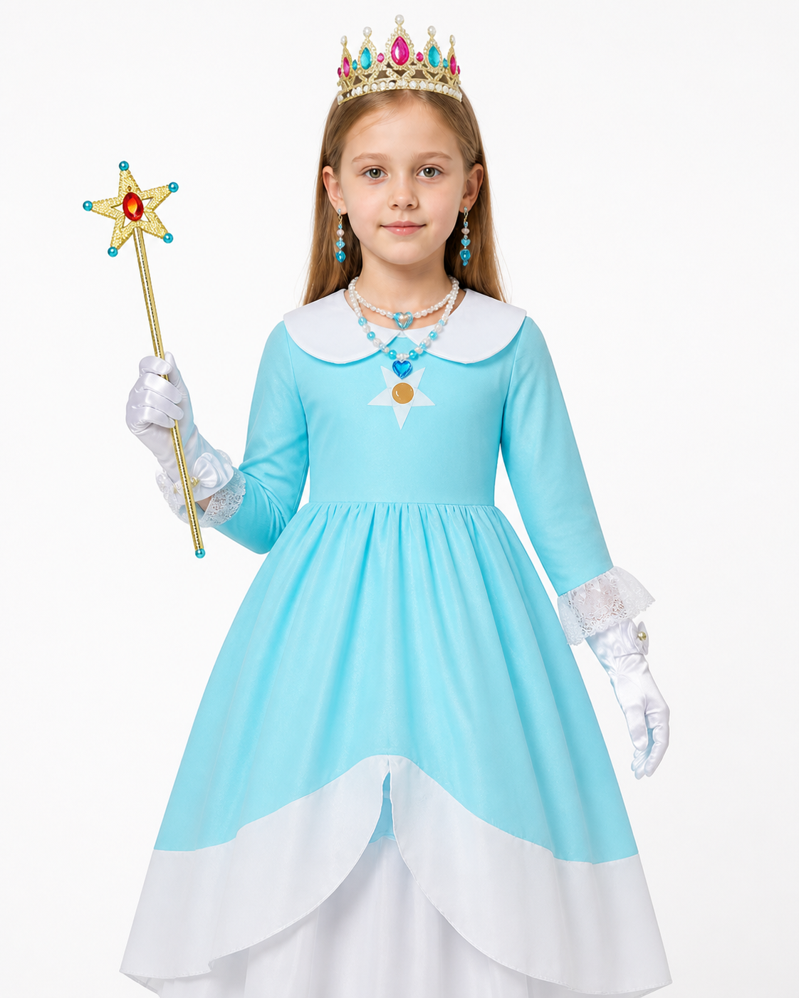 Princess Costume with Dress, Crown, and Wand Costume Dresses detail 3