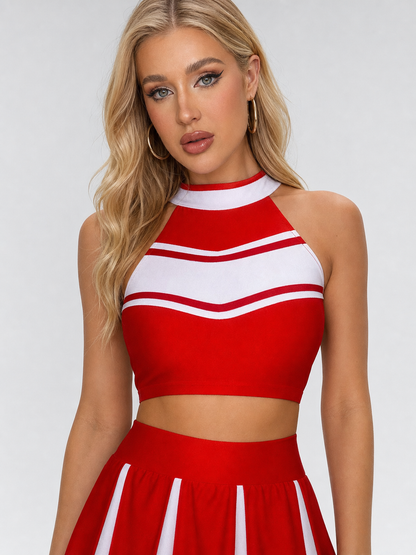 Two-Piece Performance Costume with “Cheer” Lettering
