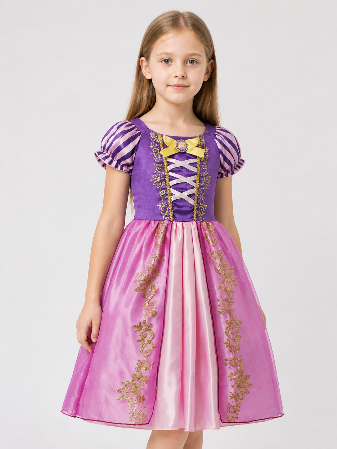 Princess Costume Dress for Halloween and Cosplay upper body view