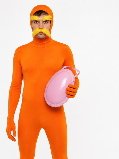 Orange Lorax Jumpsuit for Halloween Costumes detail 3
