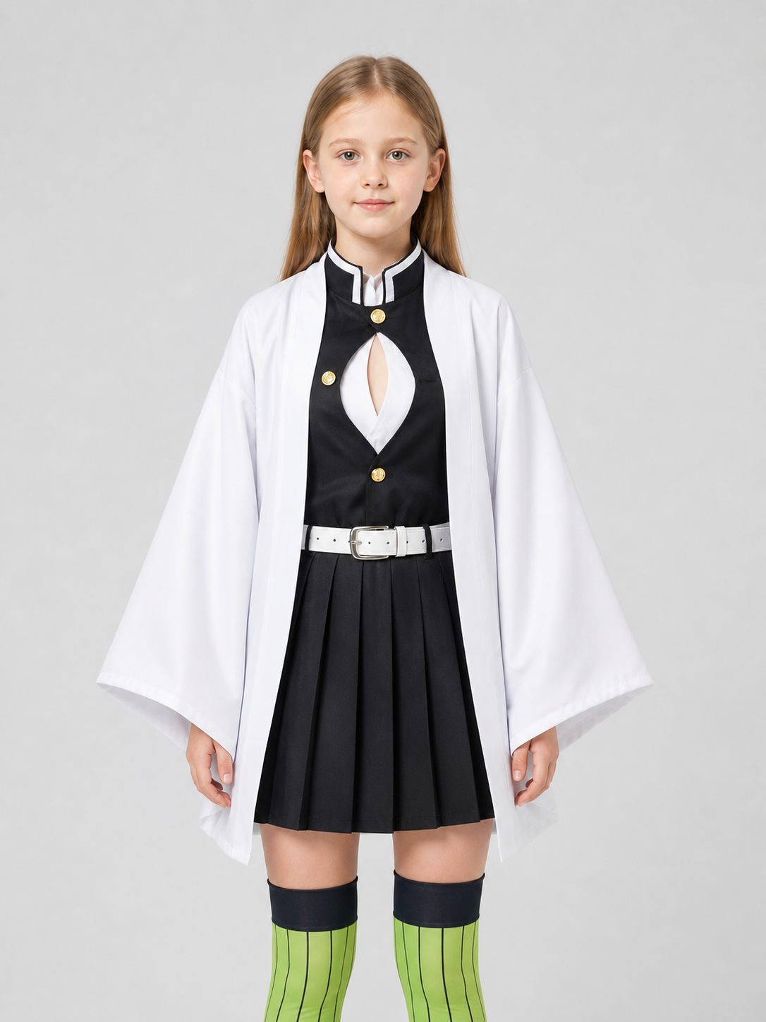 Shinobu Cosplay Costume from the Anime with Cape and Wig Costume Capes detail 3
