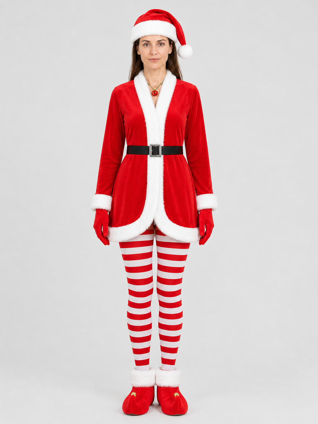 New Year Santa Costume with Dress and Accessories Costume Dresses detail 3