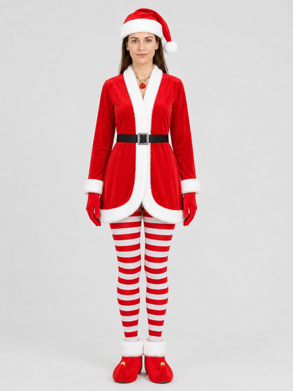New Year Santa Costume with Dress and Accessories Costume Dresses detail 3