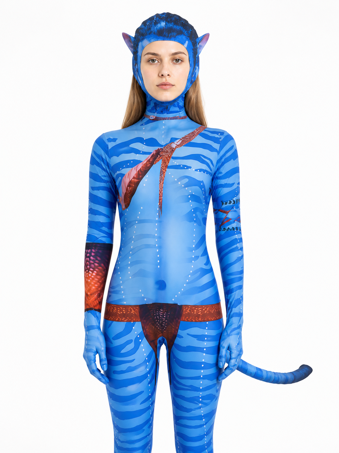 Avatar 3 Cosplay Jumpsuit with Tail