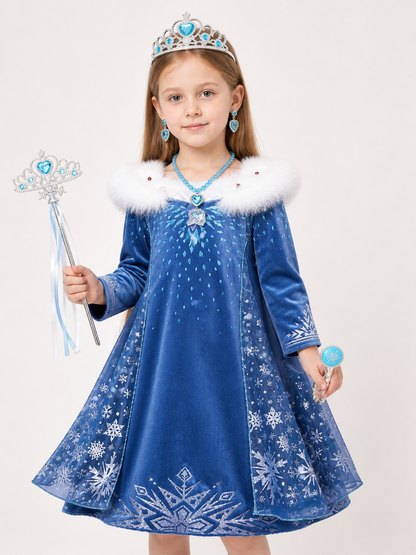 Snow Queen Costume for Halloween and Cosplay Costumes detail 2