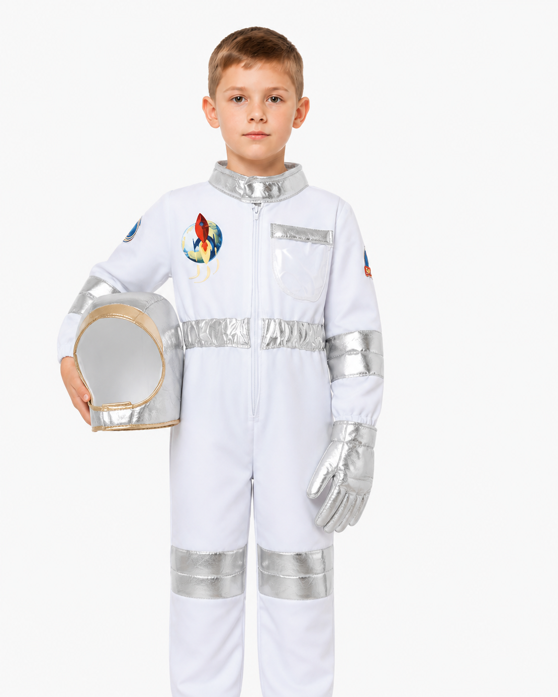 Children’s Astronaut Jumpsuit with Silver Inserts product detail 3