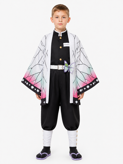 Shinobu Demon Slayer Cosplay Costume with Cape Costume Capes detail 3