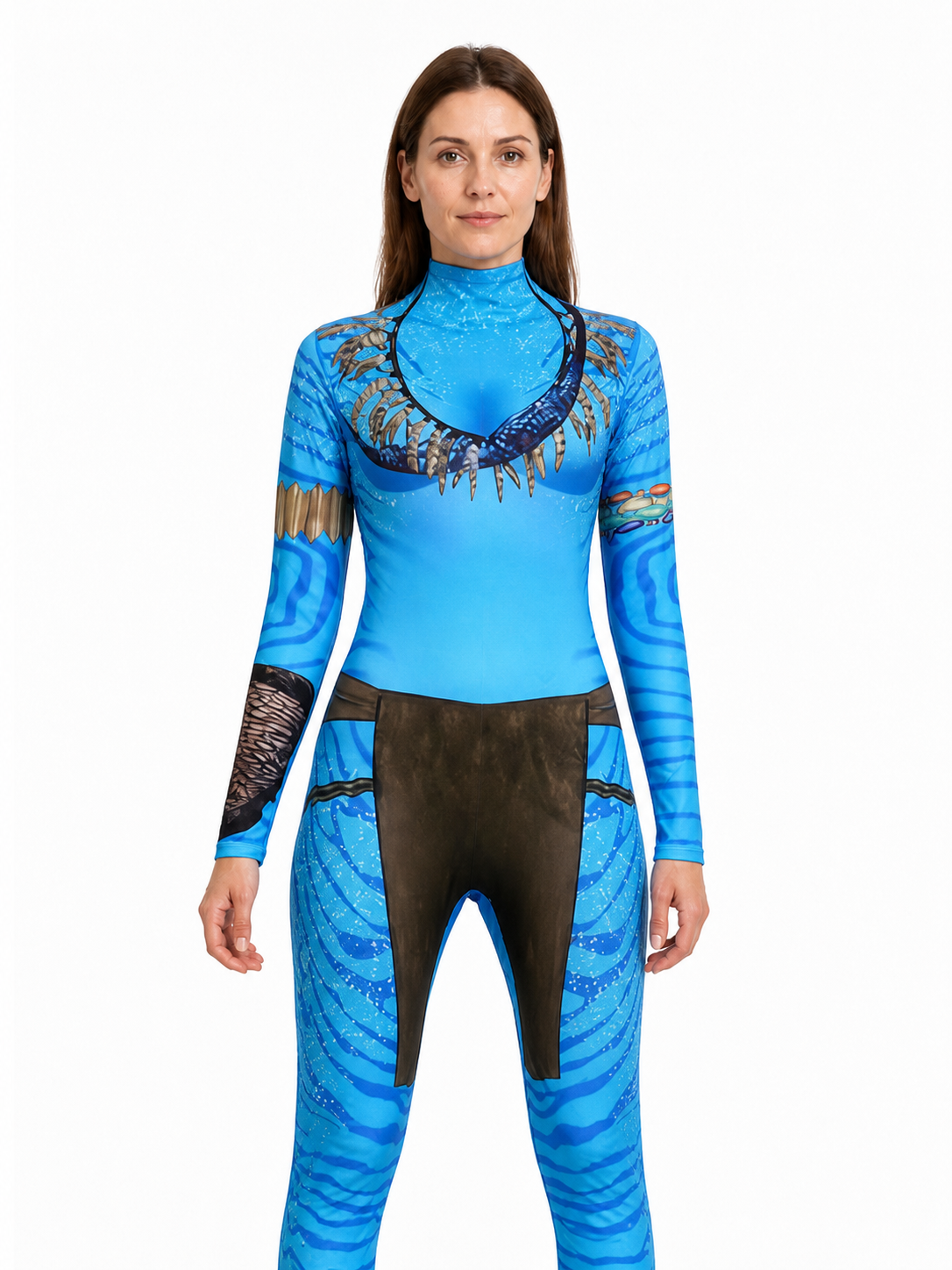 One-Piece Long-Sleeve Avatar Jumpsuit for Cosplay Costumes detail 3