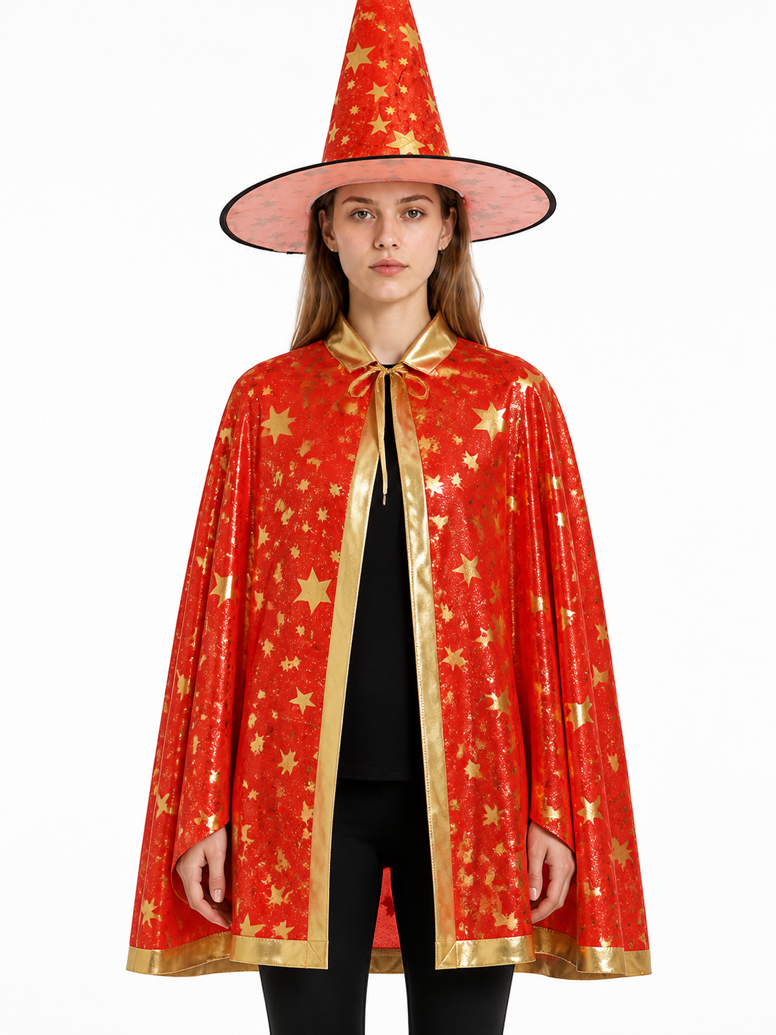 Carnival Costume with Cape and Pointed Hat Costume Capes detail 3