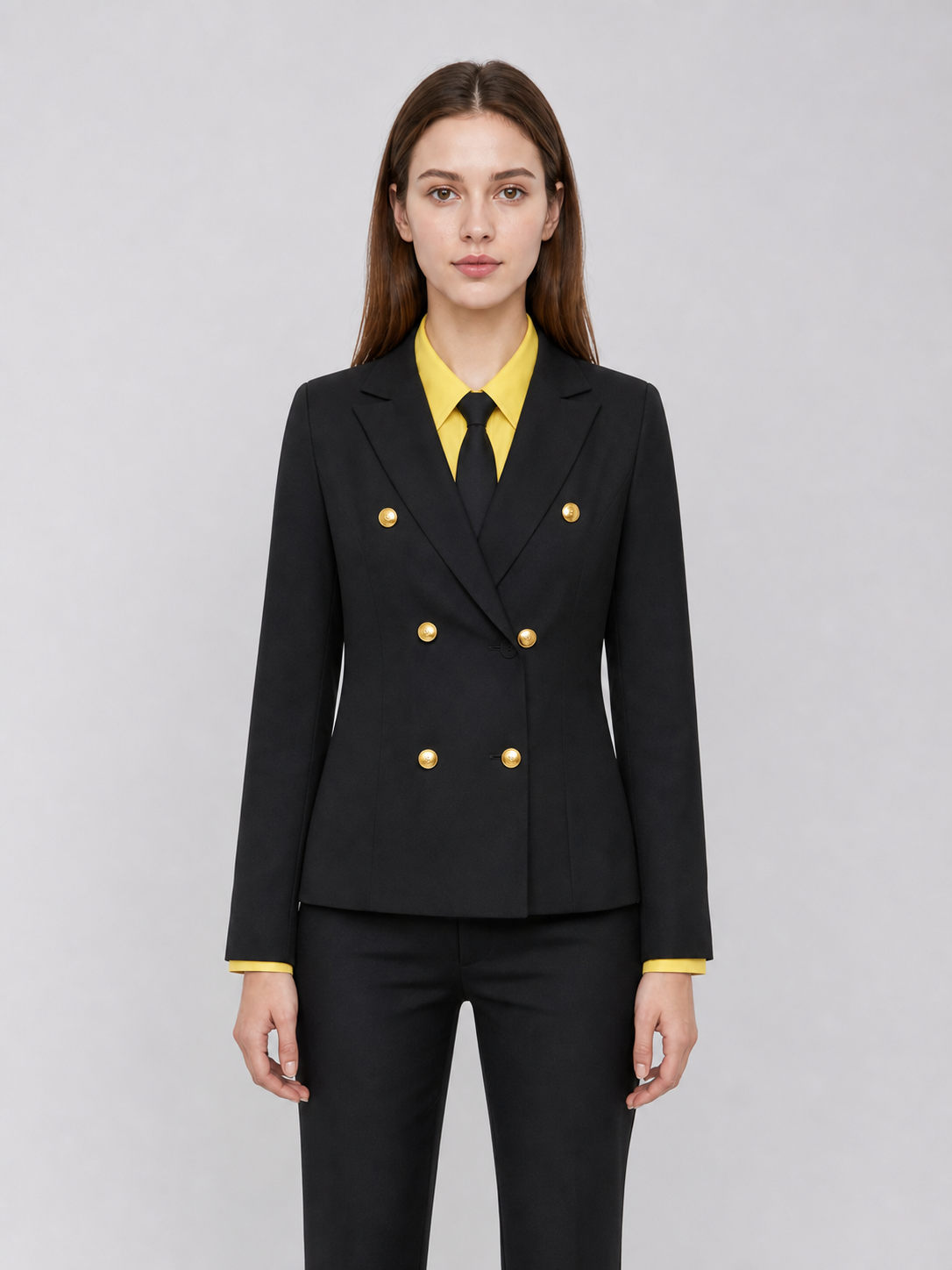 Sanji Wano Cosplay Costume: Black Double-Breasted Suit