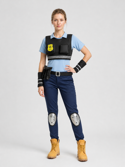 Judy Cosplay Costume from Zootopia, 17 Pieces Costumes detail 3