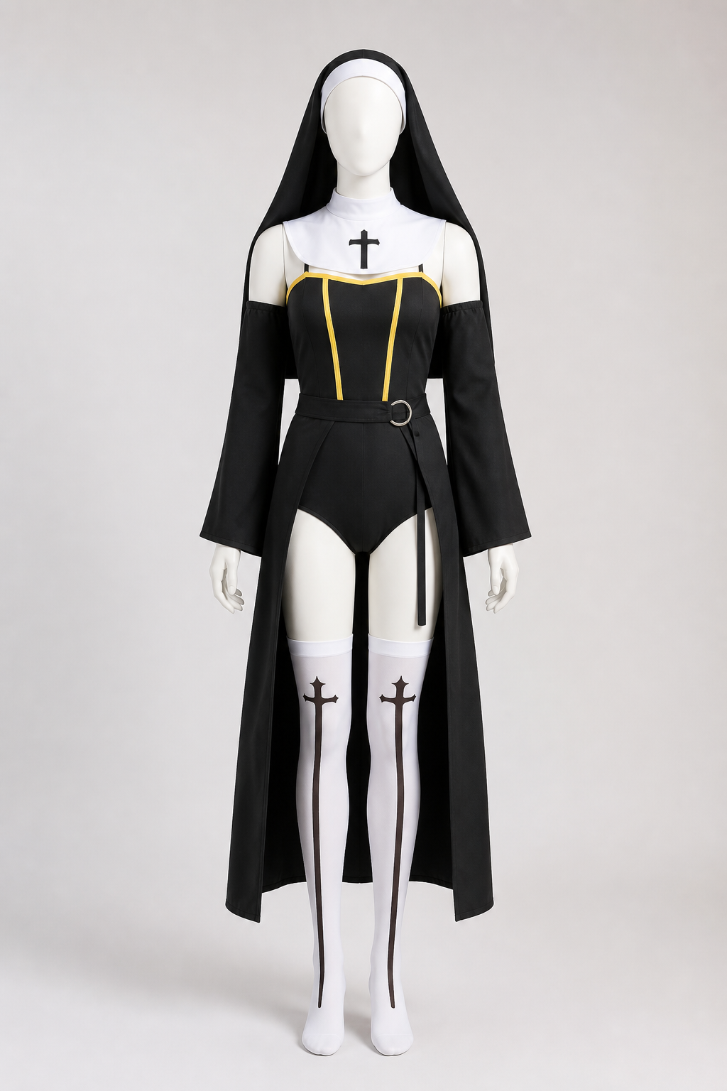 Hooded Carnival Costume with a Cross Costumes detail 3