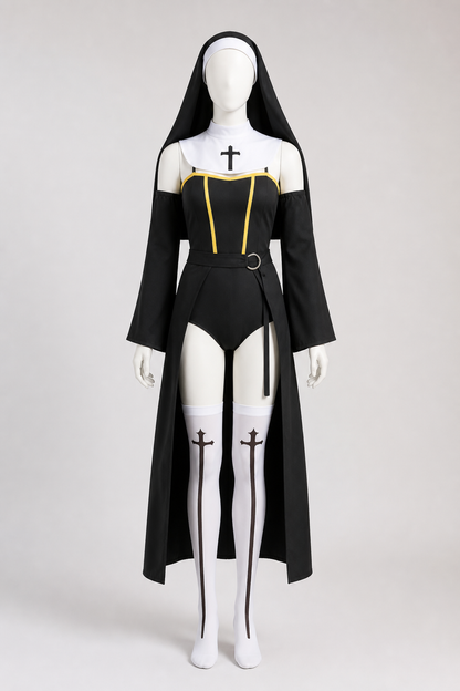 Hooded Carnival Costume with a Cross Costumes detail 3
