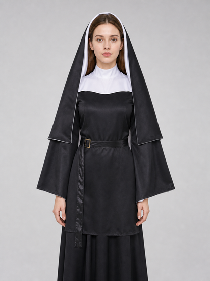 The Nun Cosplay Costume, Black-and-White Look
