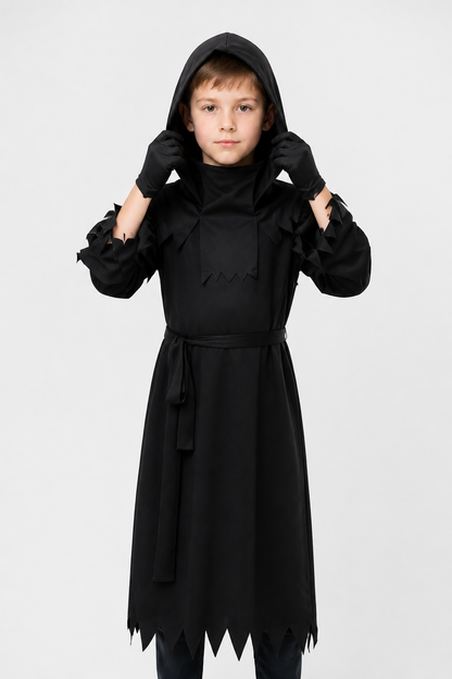 Hooded Cloak Costume with Glowing Eyes Costume Capes detail 3