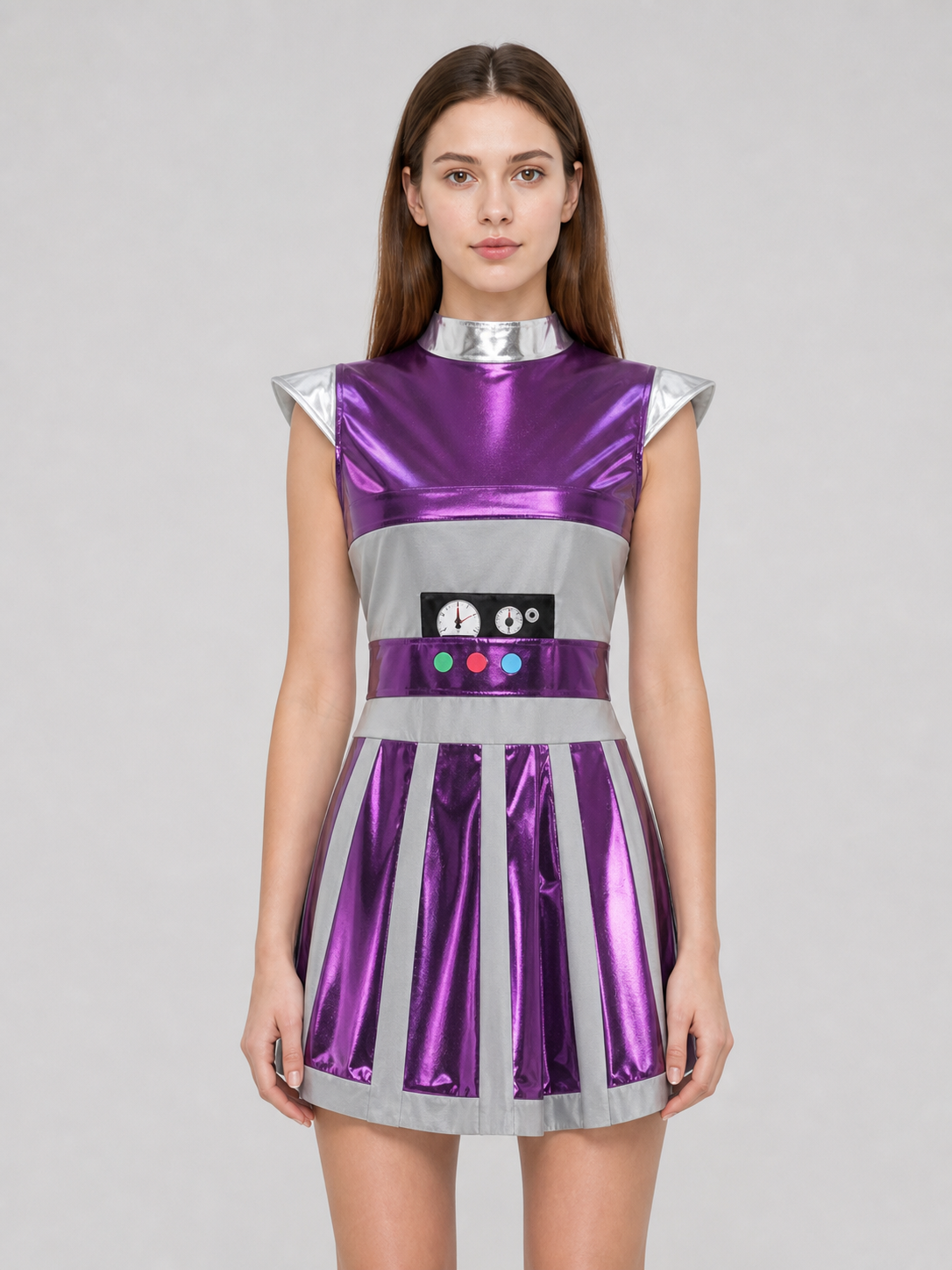 Alien Costume Dress with Headband for Cosplay