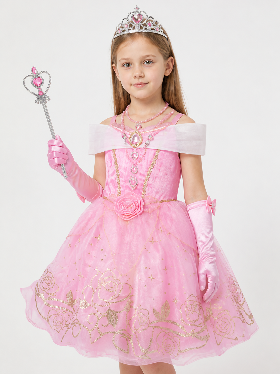 Pink Dress Princess Costume for Halloween
