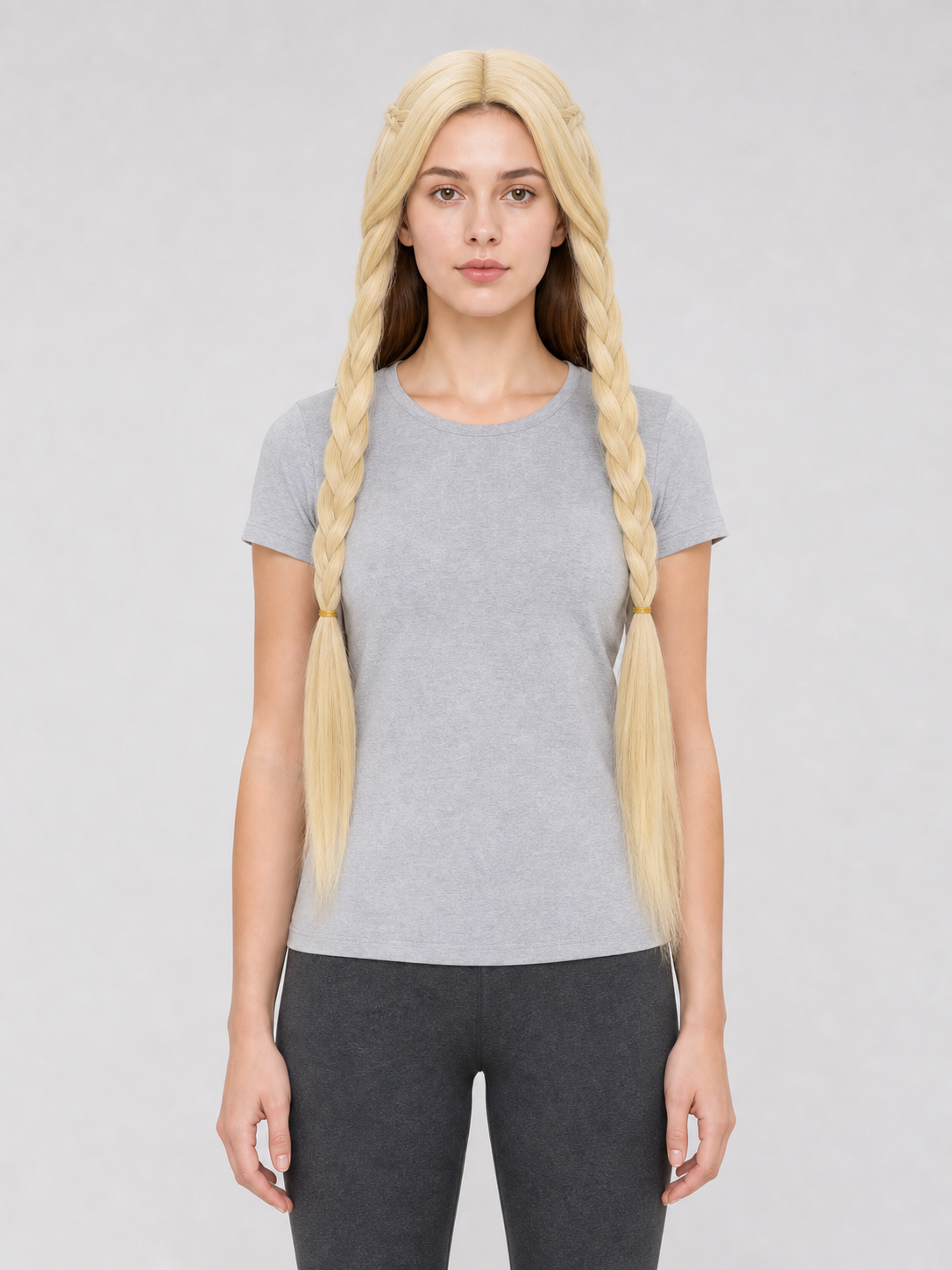 Marcille Cosplay Wig: Long Braids and Straight Hair