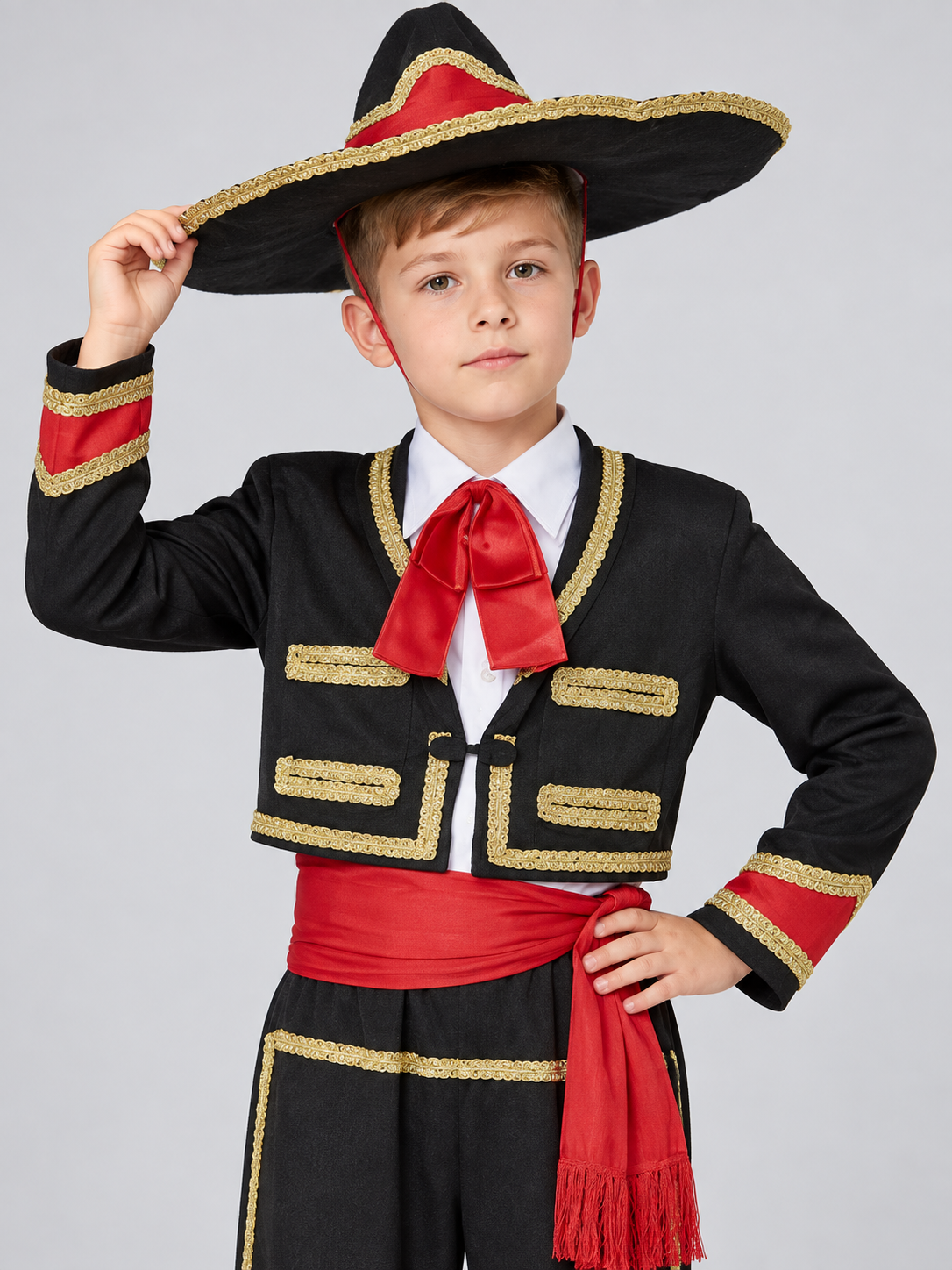 Kids' matador costume with hat and belt