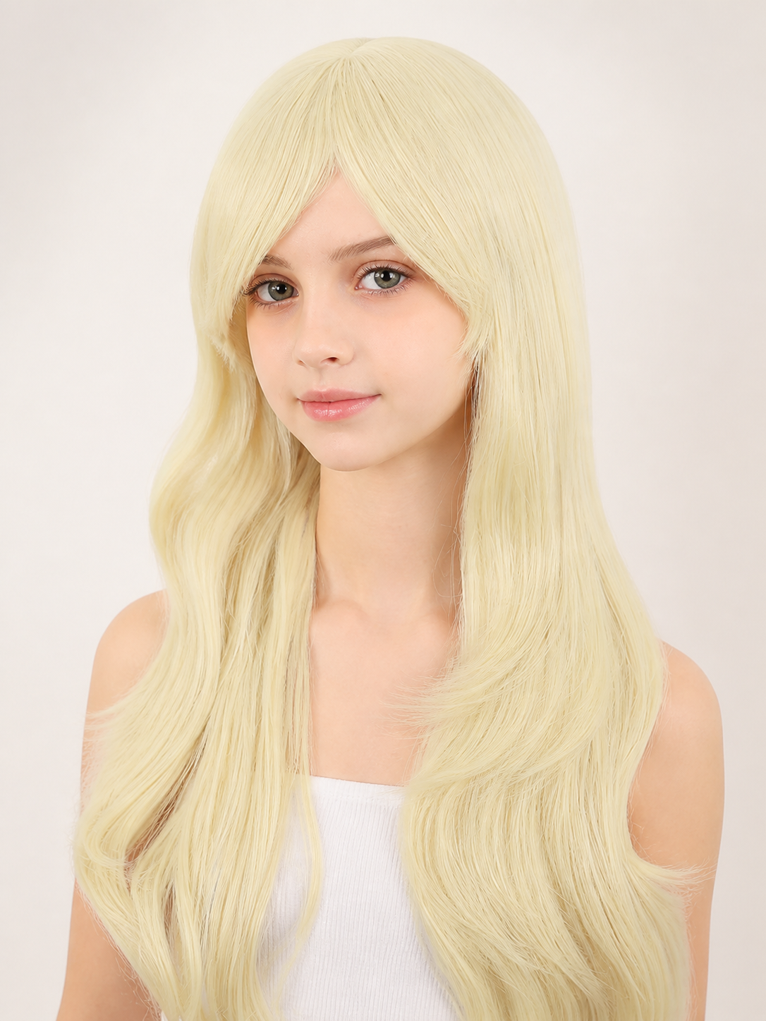 Golden Carnival Wig for Halloween and Cosplay Costume Wigs detail 2