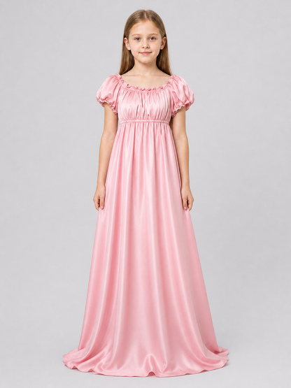 Pink Long Bridgerton Dress for Cosplay Costume Dresses detail 3