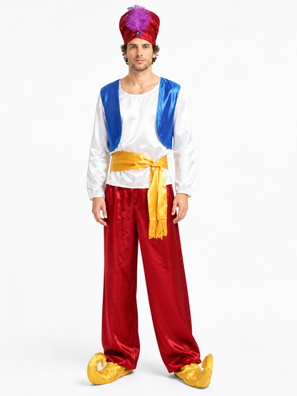 Fantasy Carnival Costume with Hat and Belt Costume Headwear detail 3