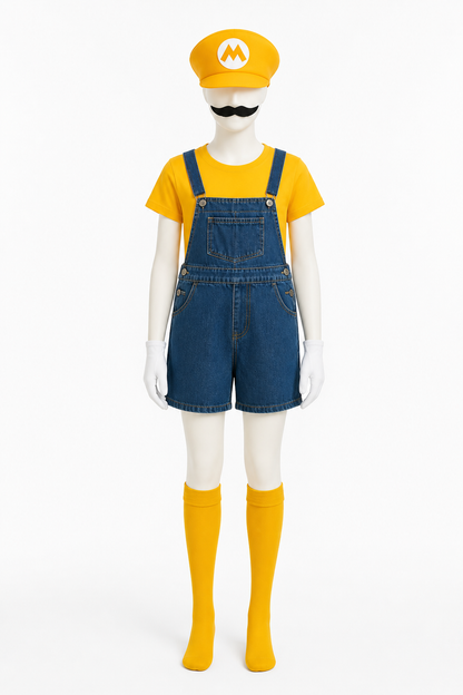 Mario Costume with T-Shirt, Shorts, and Accessories Costume Accessories detail 3