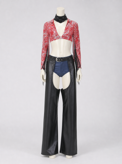 Western-Style Fringe Stage Costume
