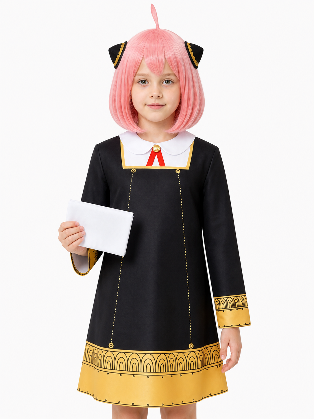 Anya Forger Costume with Black Dress and Wig Costume Dresses detail 3