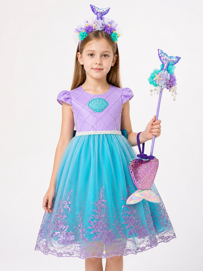 Rainbow Mermaid Costume for Halloween and Cosplay
