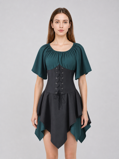 Gothic Medieval-Style Cosplay Dress
