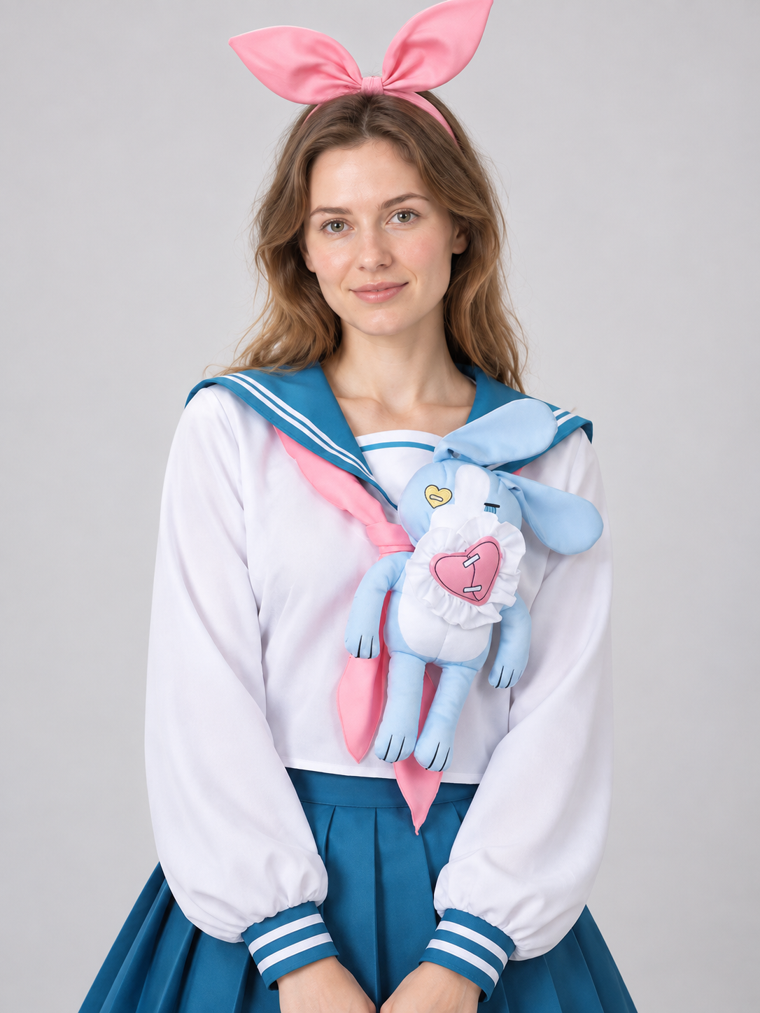 Sailor-Style Cosplay Costume with Bunny Ears