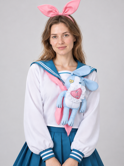 Sailor-Style Cosplay Costume with Bunny Ears