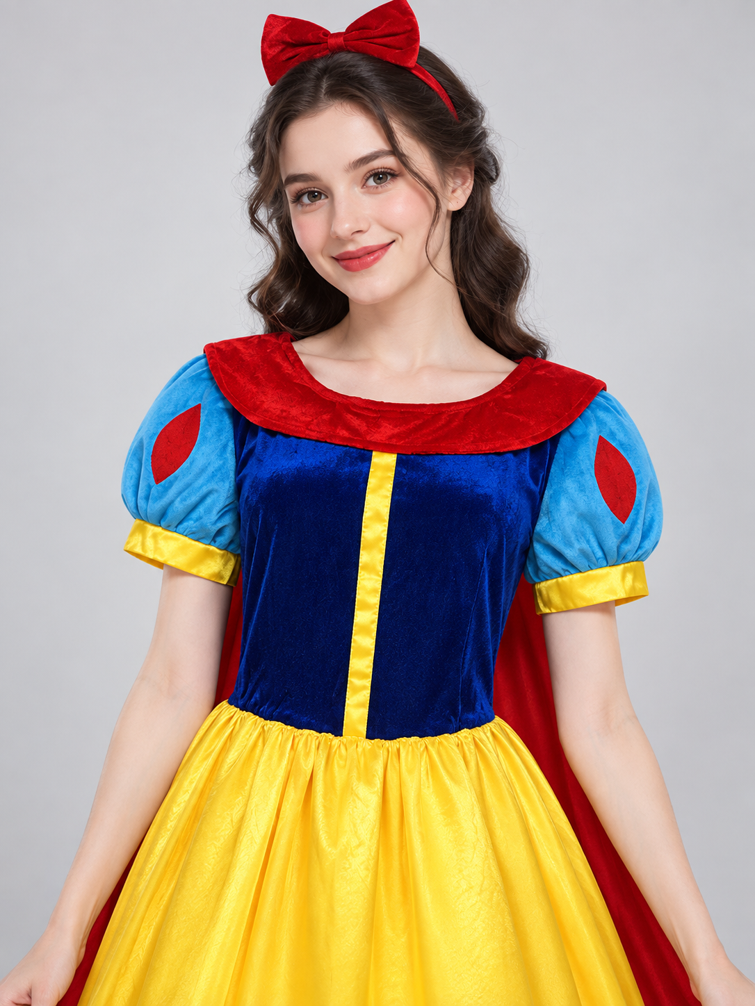 Fairy Tale Princess Carnival Costume with Cape and Headband