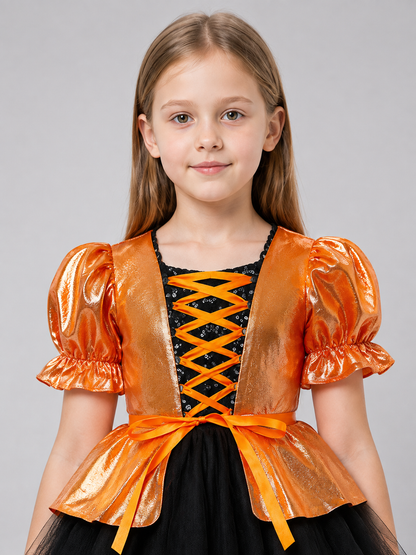 Children's Costume Dress with Puff Sleeves Costume Dresses detail 2