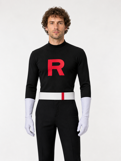Cosplay Costume with White Belt and Gloves