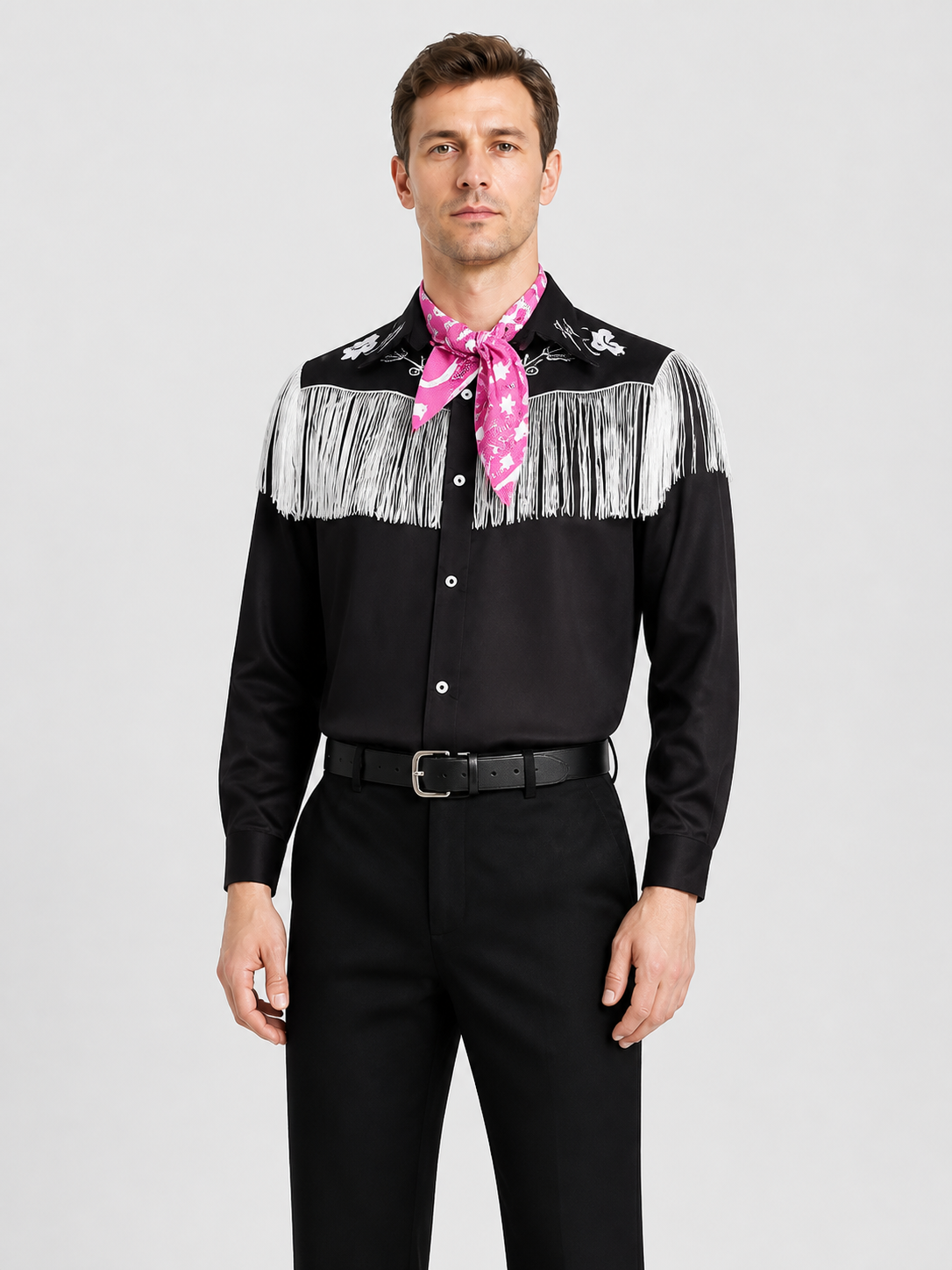 Barbie Ken Cosplay Costume, Western, 2-Piece, Fringe Costumes detail 3