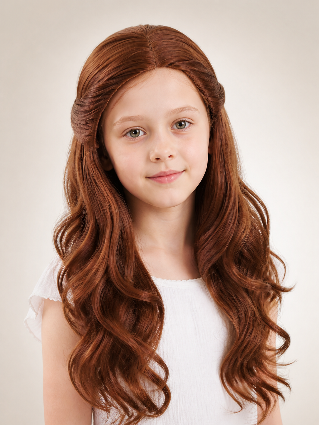 Long Wavy Brown Carnival Wig Costume Wigs detail 2
