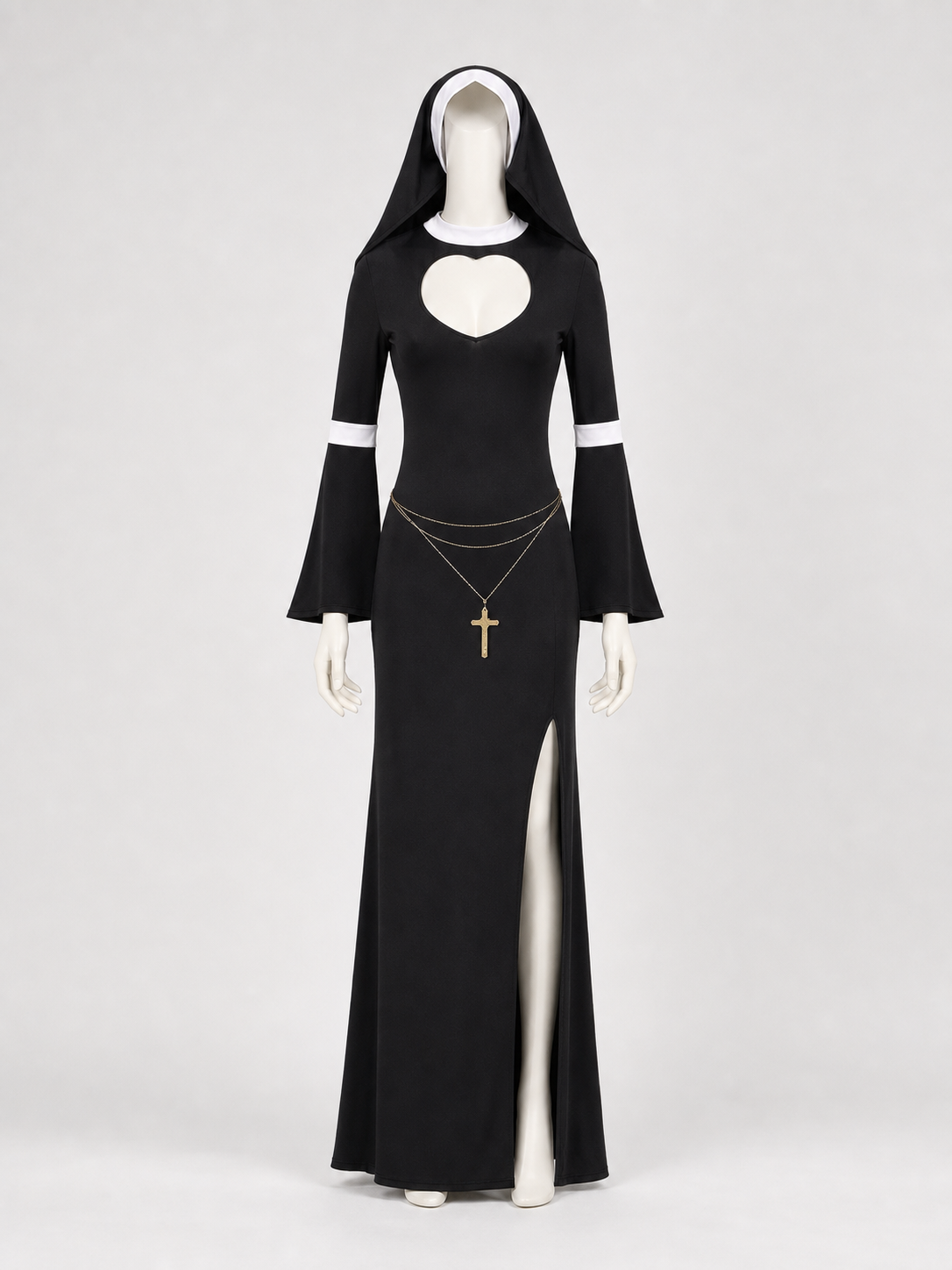 Religious-Themed Hooded Cosplay Costume