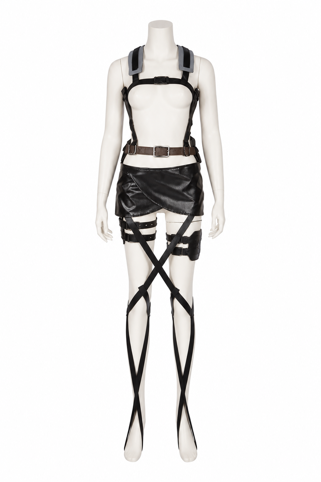 Attack on Titan Mikasa Cosplay Costume with Straps Costumes detail 3