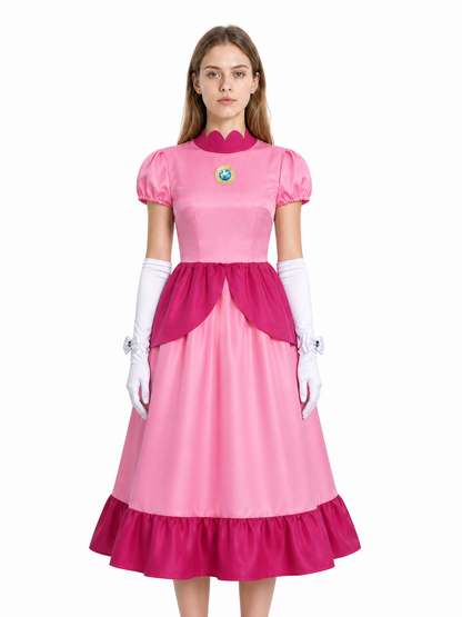 Costume Dress with Brooch and Long Gloves Costume Dresses detail 3