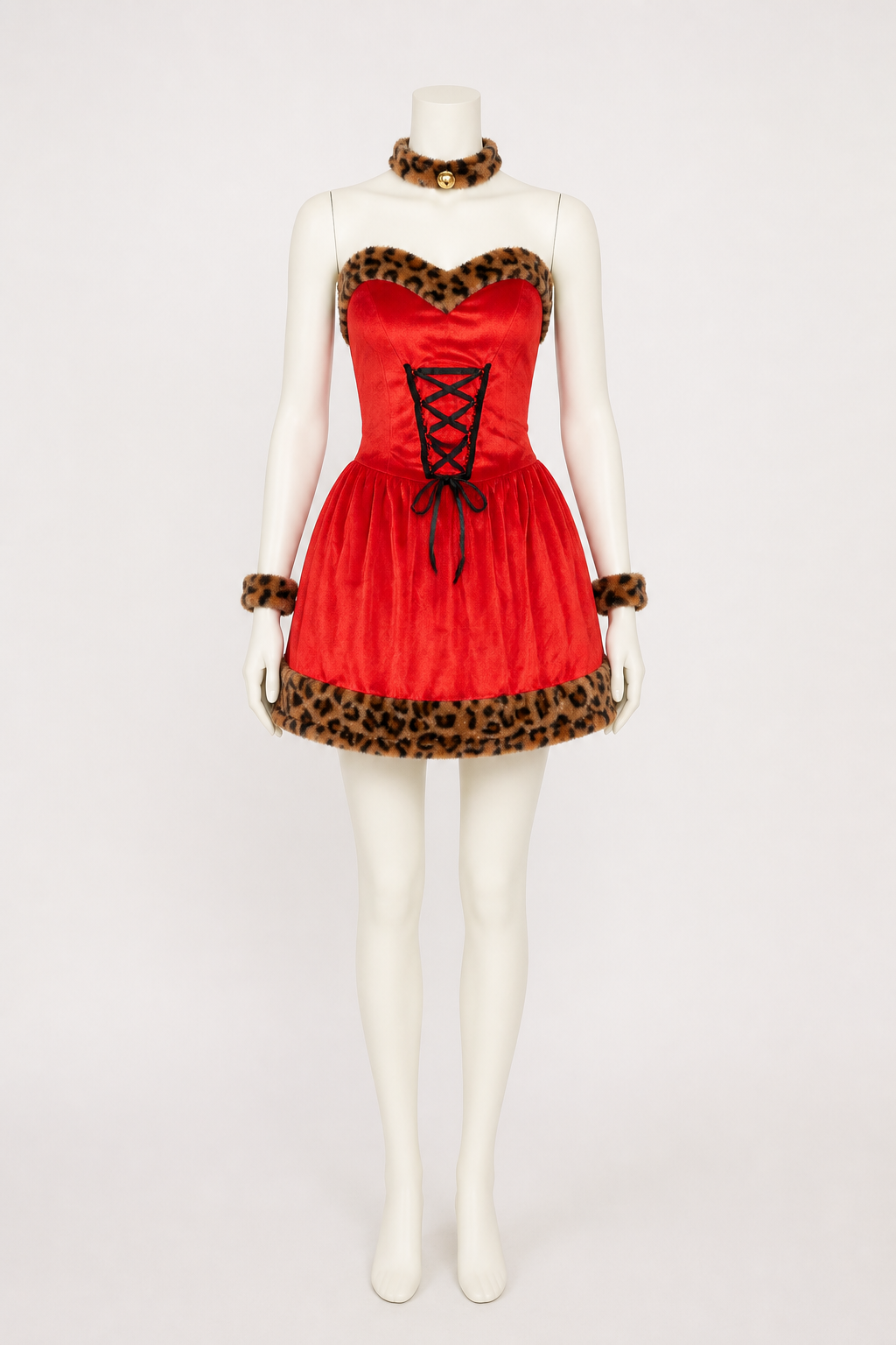 Red Carnival Dress with Ears and Tail Costume Dresses detail 3